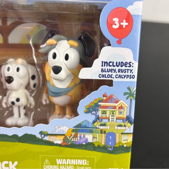 Bluey School Pack Figure Set 4-Pack includes Bluey, Rusty, Chloe, Calypso - Picture 5 of 11